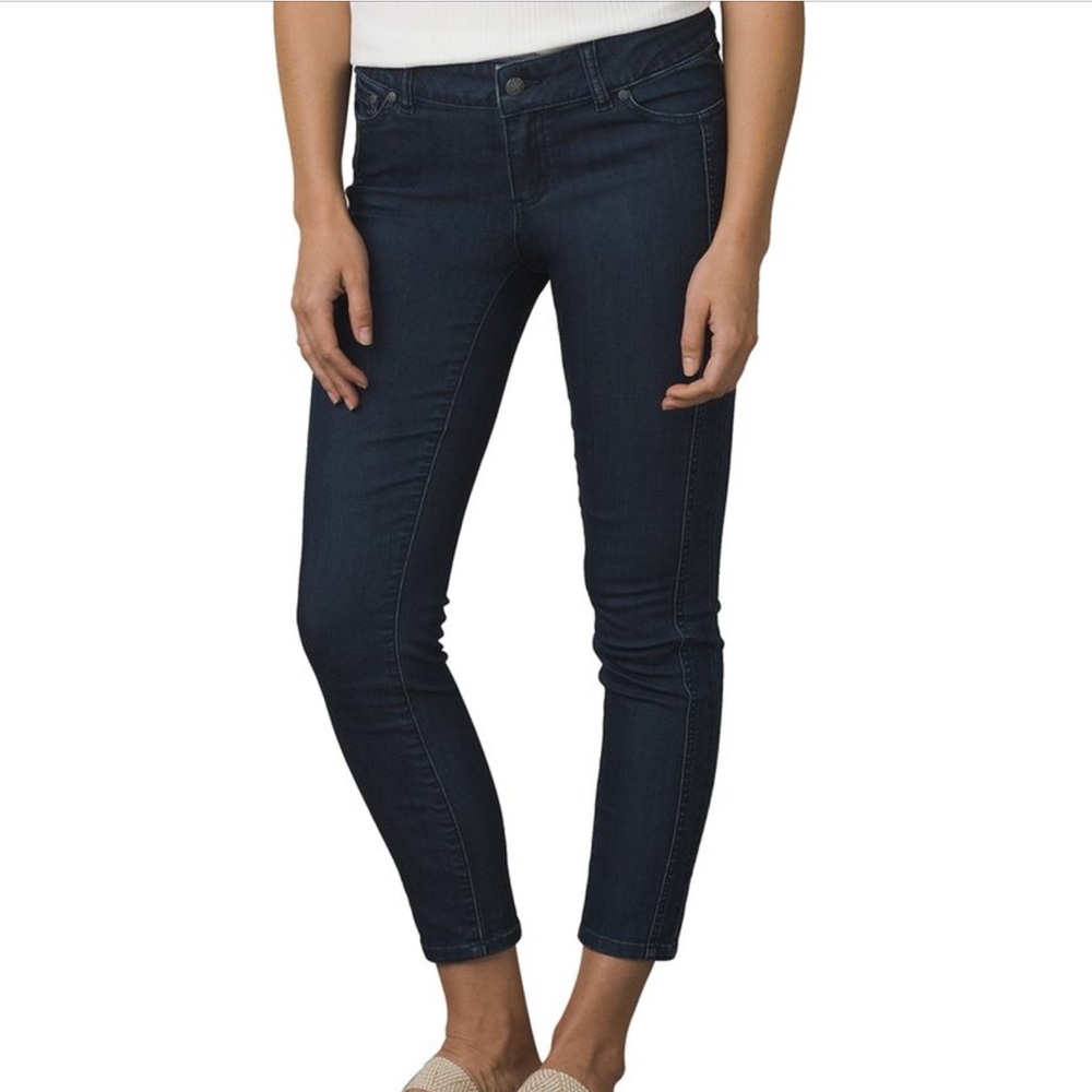 PRANA dark denim cropped jeans 4